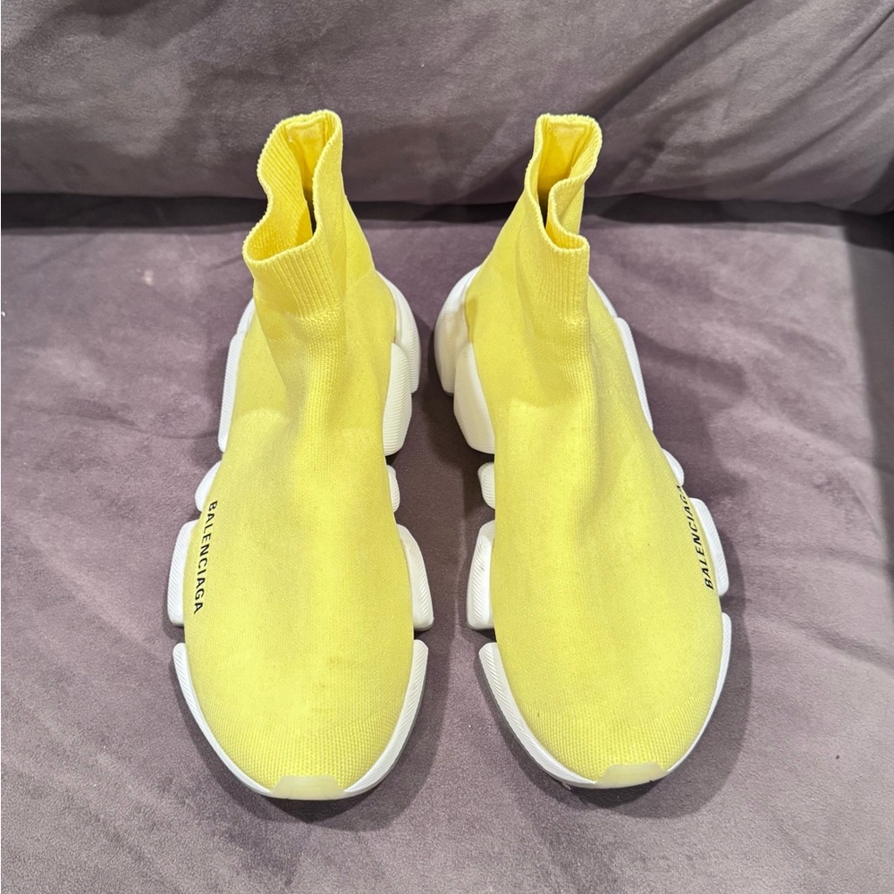 Balenciaga Yellow Men’s Sock Sneakers Size 9